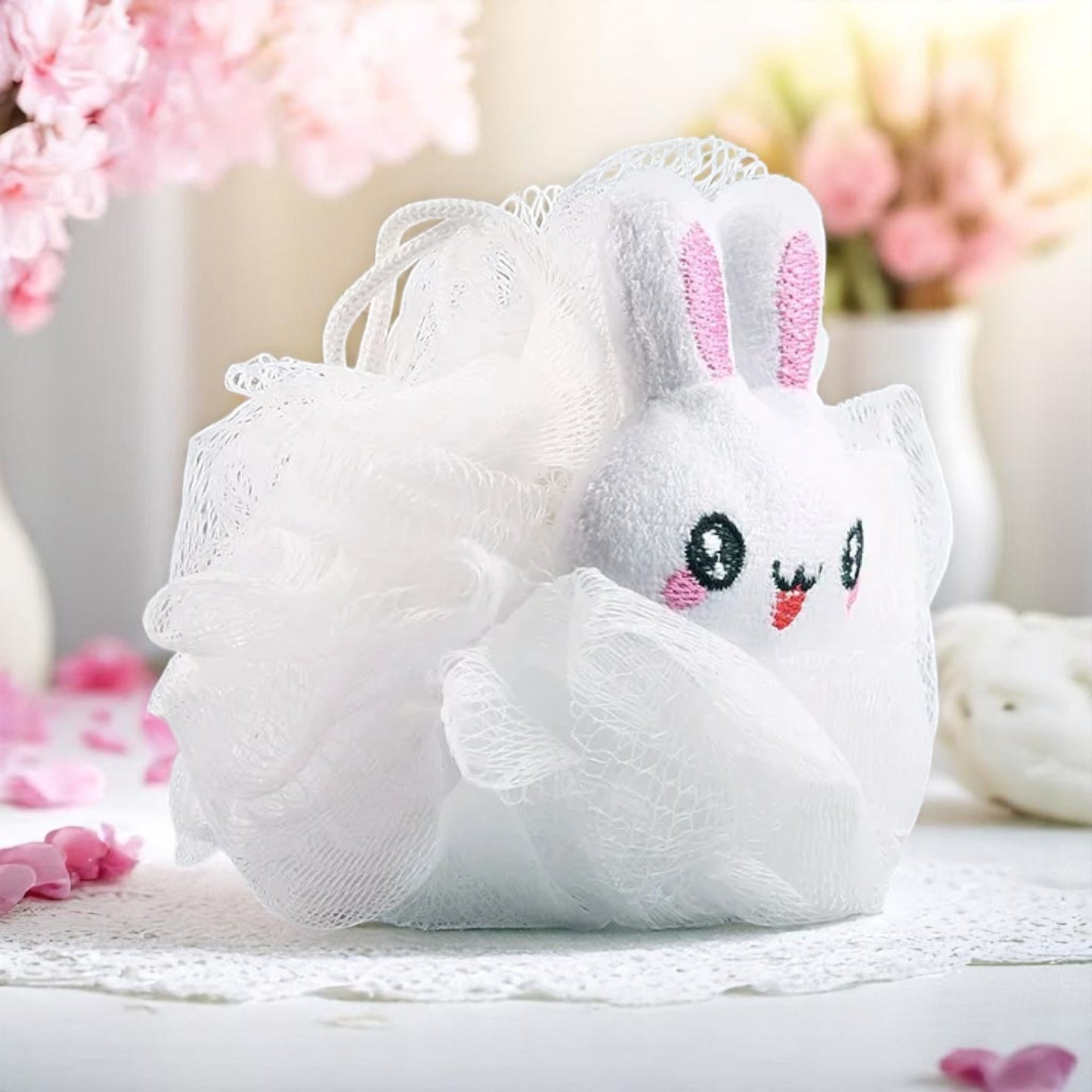White Bunny Loofah