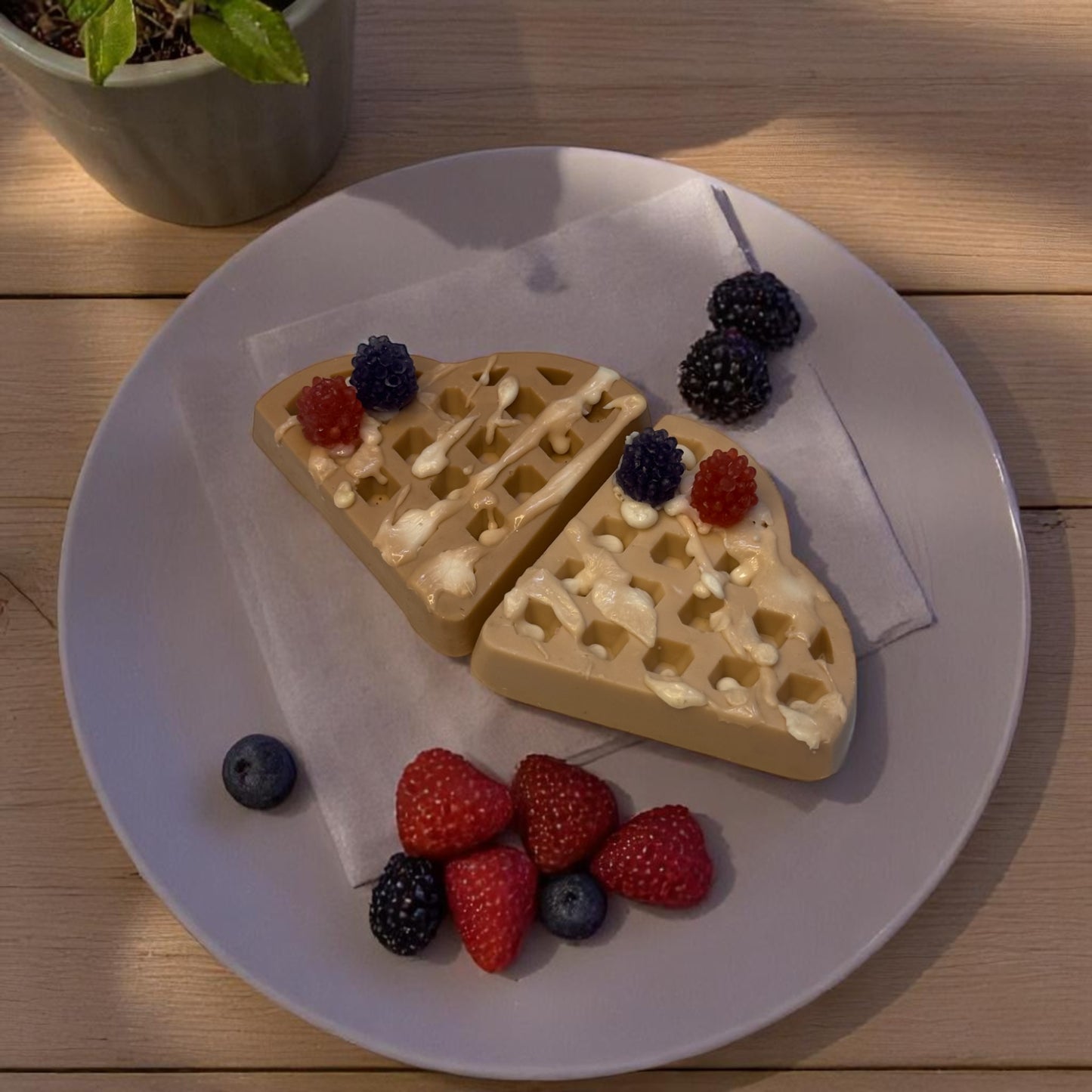 Whipped Berry Waffle Soap Bar
