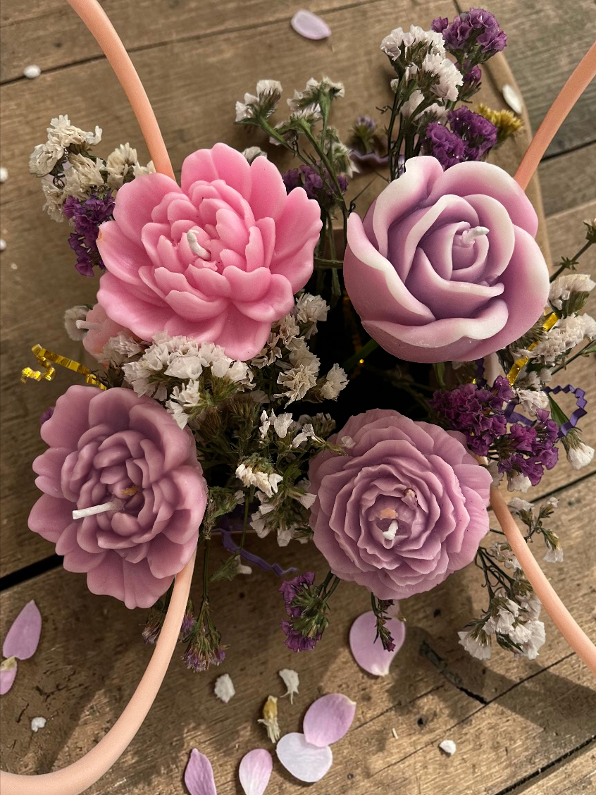 Blush Petal Candle Bouquet