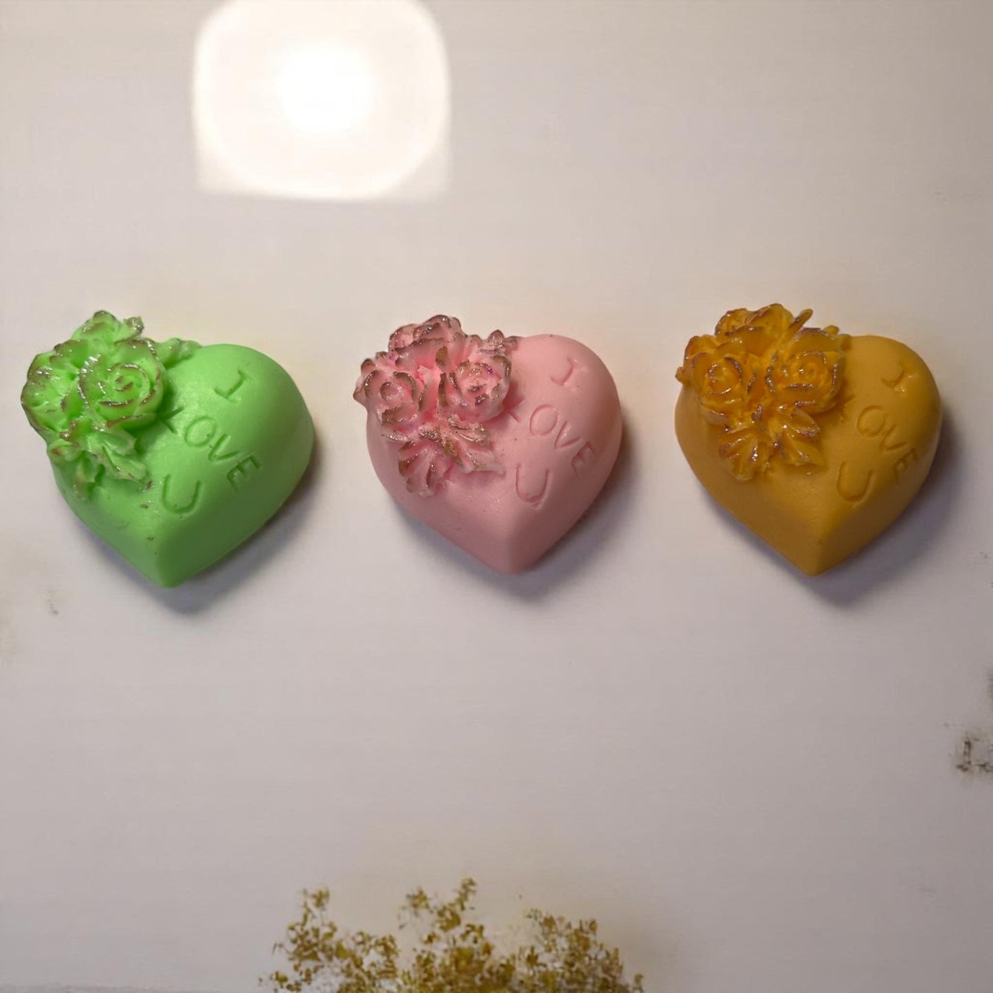 Heart Soaps – Set of 3