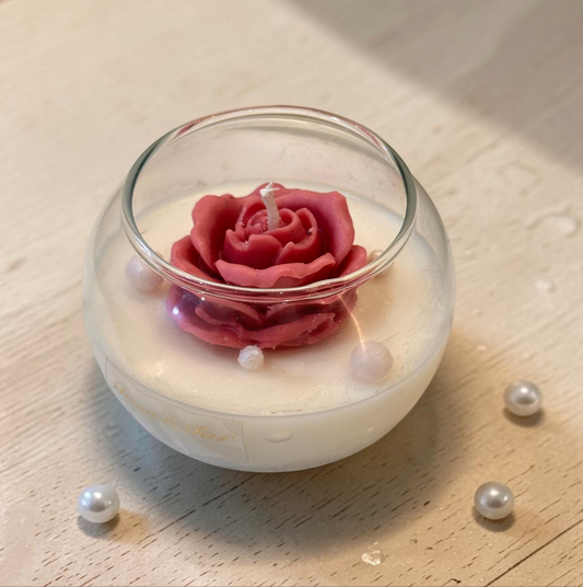 Rose Pearl Candle