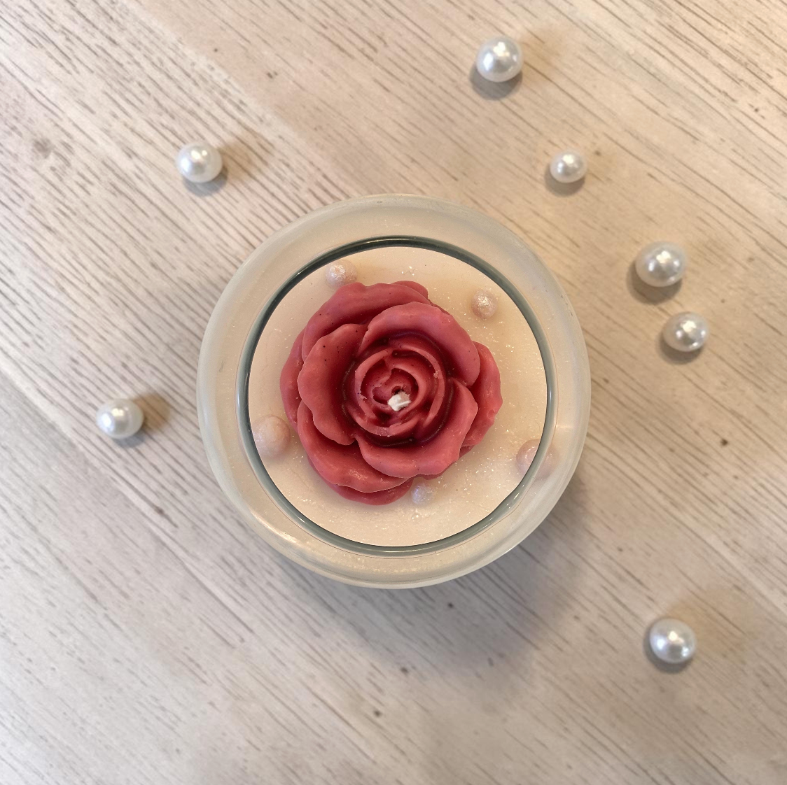 Rose Pearl Candle