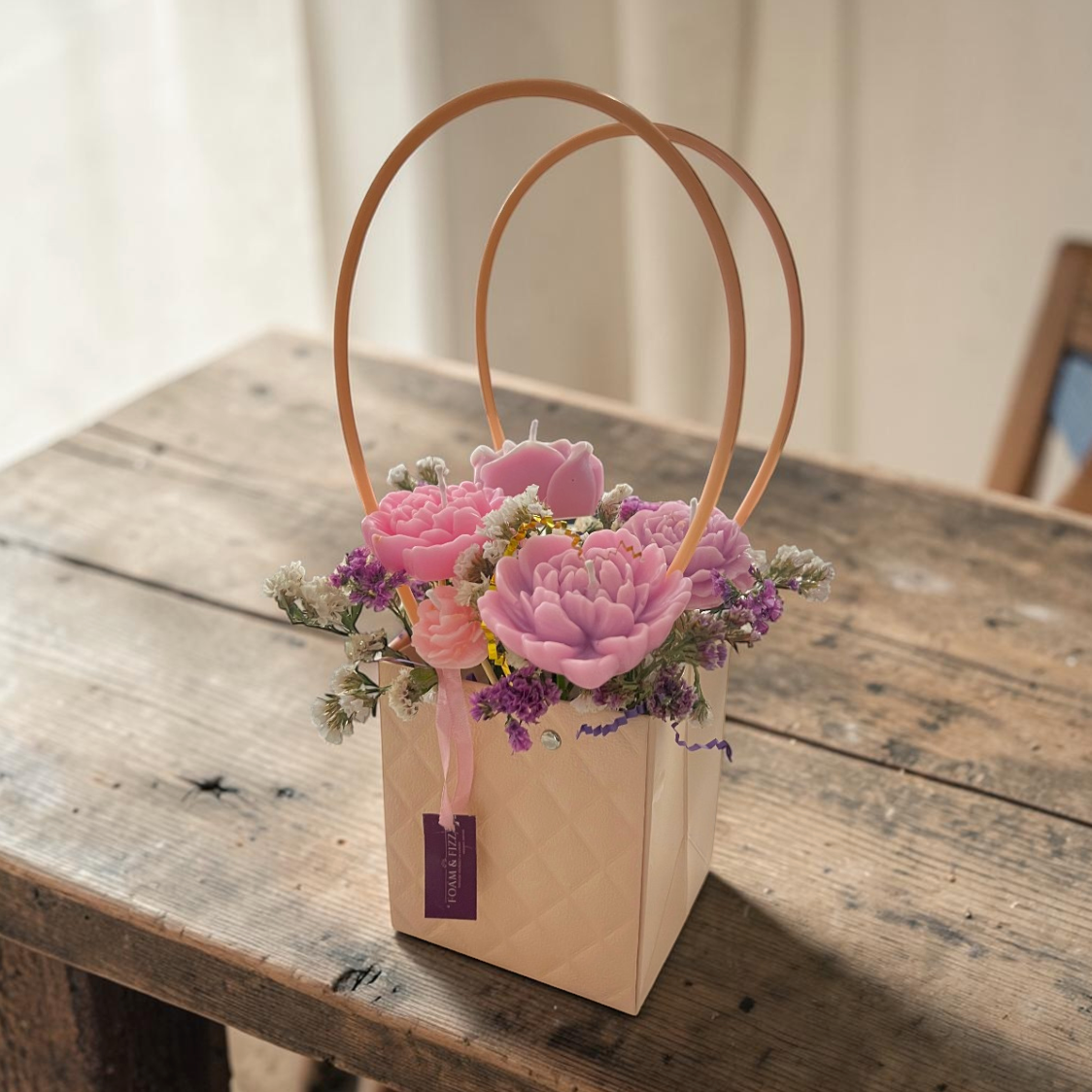 Blush Petal Candle Bouquet